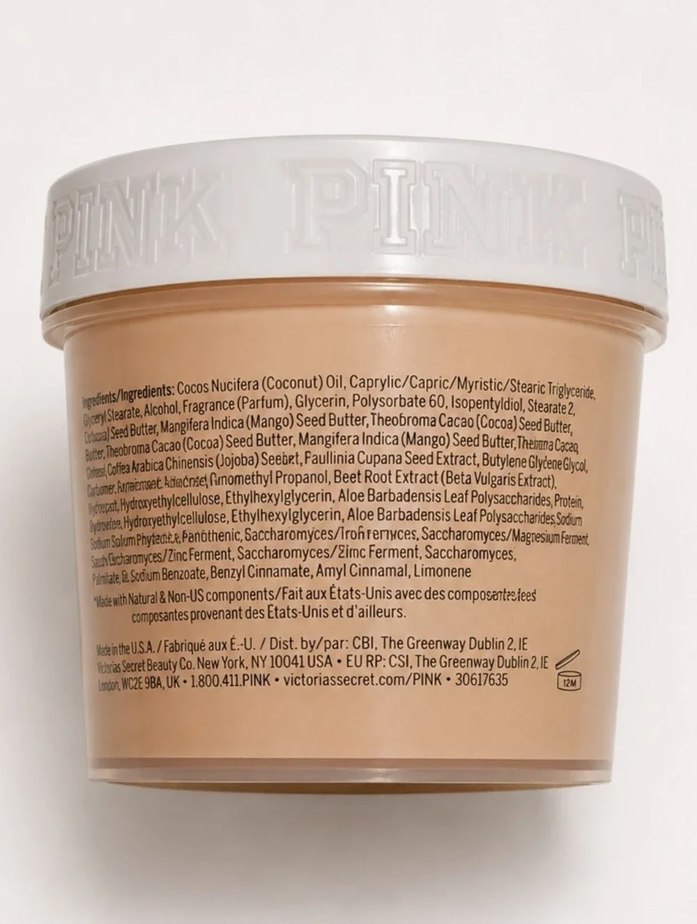 VS PINK Limited Edition Coco Coffee Scented Smoothing Body Butter 6.7 Oz NEW